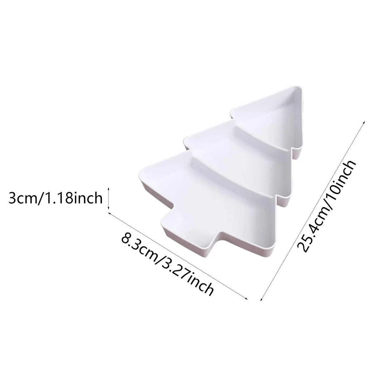 Christmas Tree Candy & Nut Serving Tray – 10-Pack PP Platter