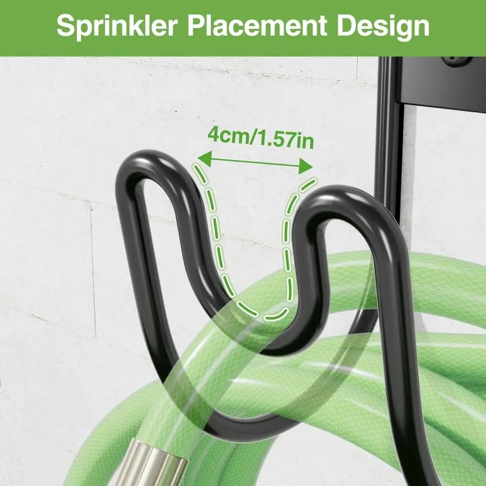 Wall-Mounted Iron Garden Hose Hanger – Rust-Proof Hook