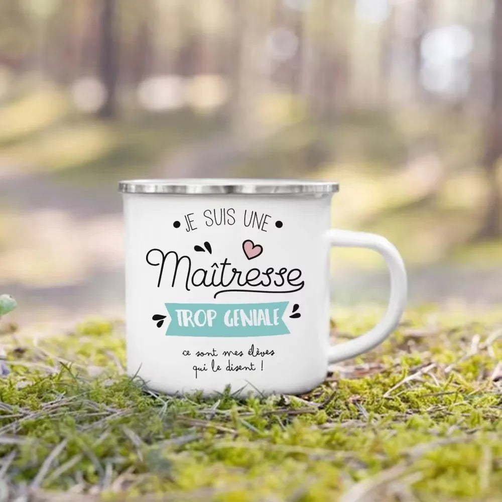 Thank You Teacher Enamel Mug | Thoughtful Teacher Gift