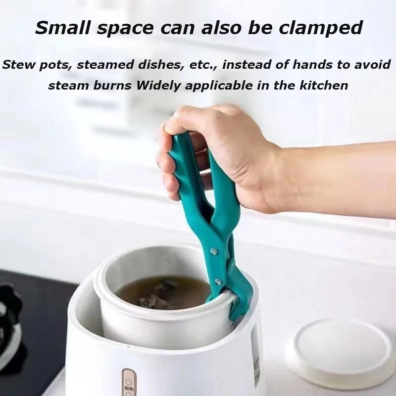 Silicone Anti-Scald Kitchen Clip | One-Hand Bowl & Plate Lifter