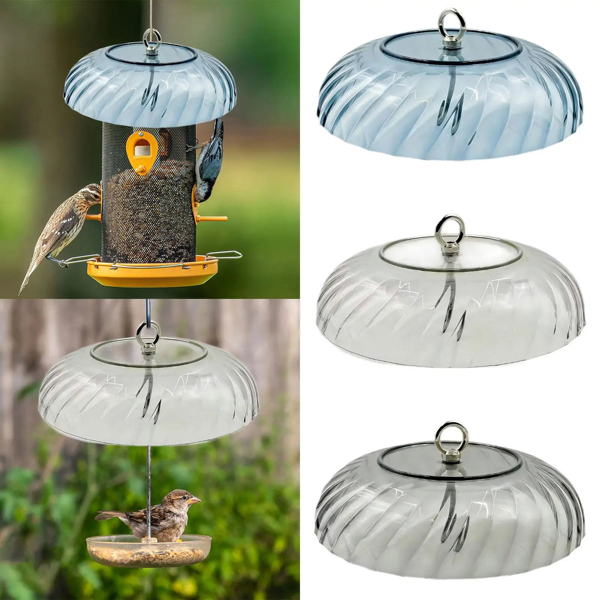Squirrel Baffle Weatherproof Dome Cover for Bird Feeders