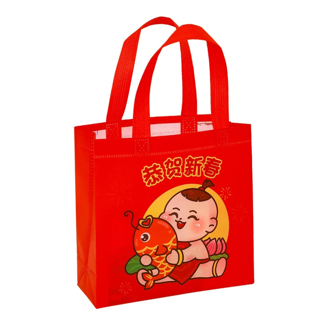 Non-Woven New Year Gift Bag – Fortune Printed Tote