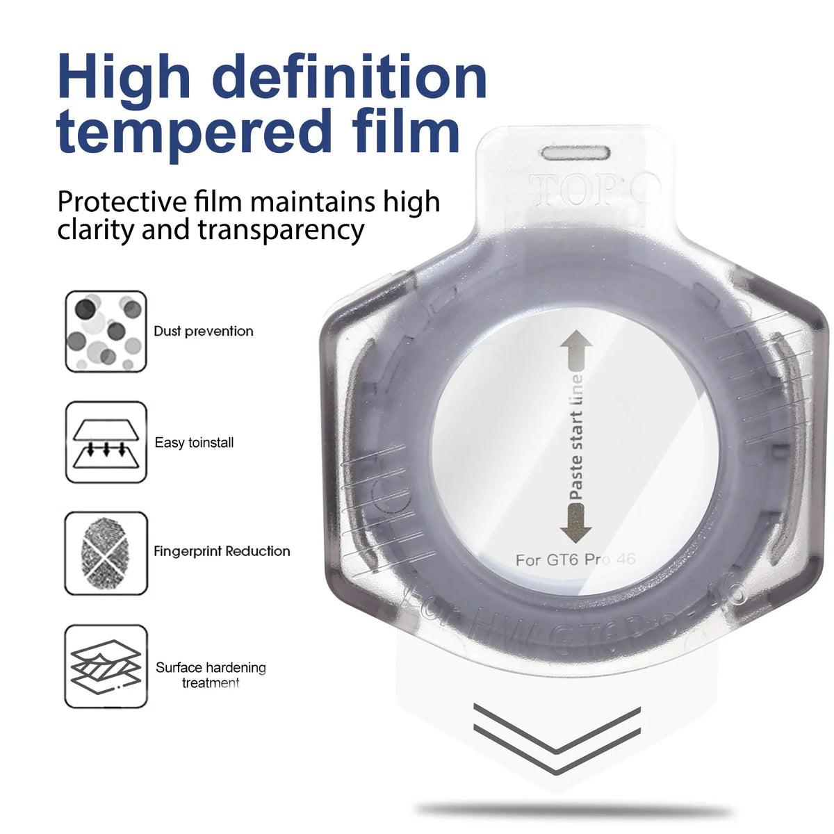 9H Tempered Glass Screen Protector – Huawei Watch GT6 41mm 46mm