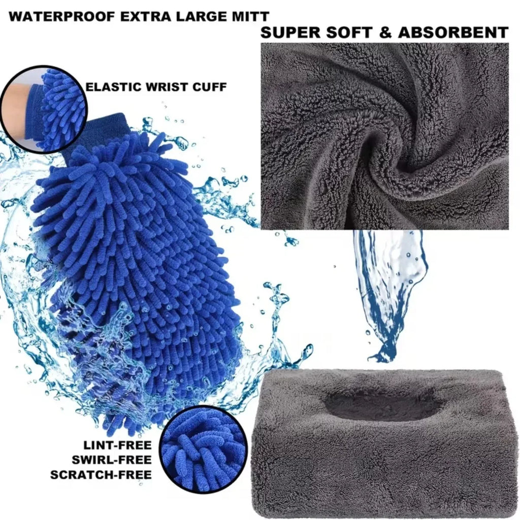 Car Interior Detail Cleaning Brush Set – 16/20 Piece Kit