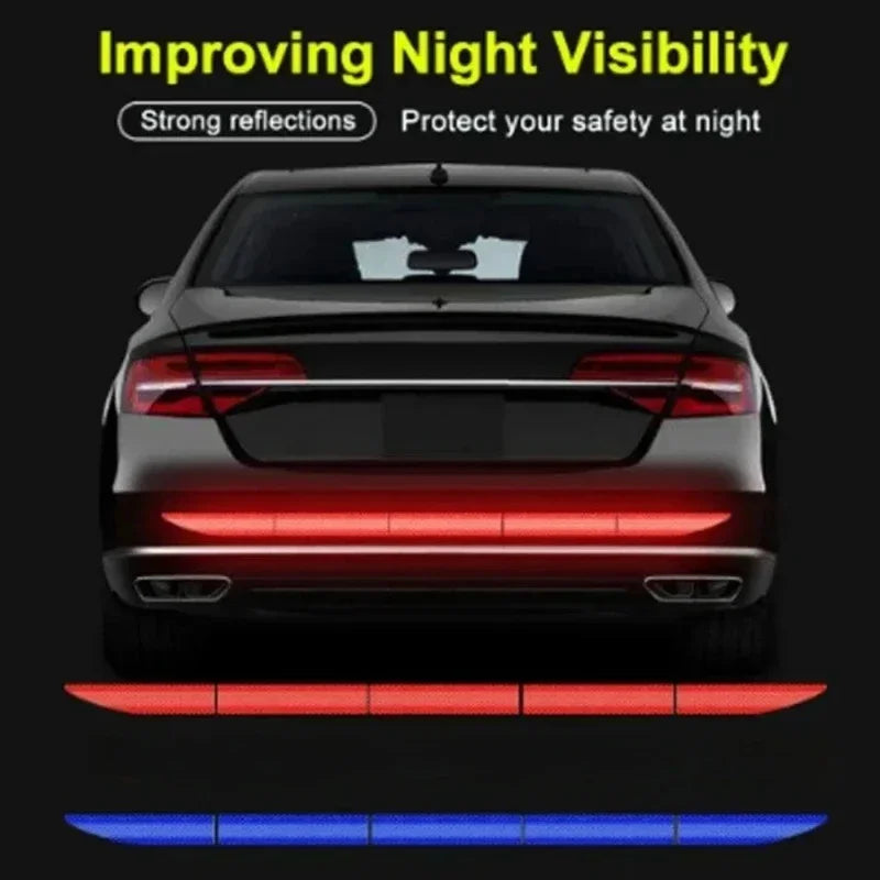 Night Reflective Car Rear Warning Strip | Anti-Collision Decal