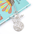 Silver Rhinestone Christmas Ornament Set – 3 Hanging Pendants