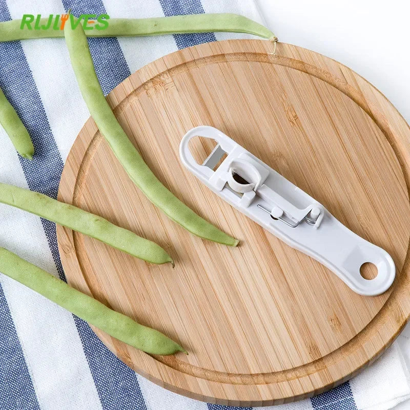 French Green Bean Slicer Stringer & Peeler – Stainless Steel