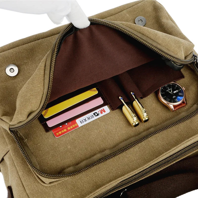 Retro Thickened Canvas Tote Bag – Eco-Friendly & Durable