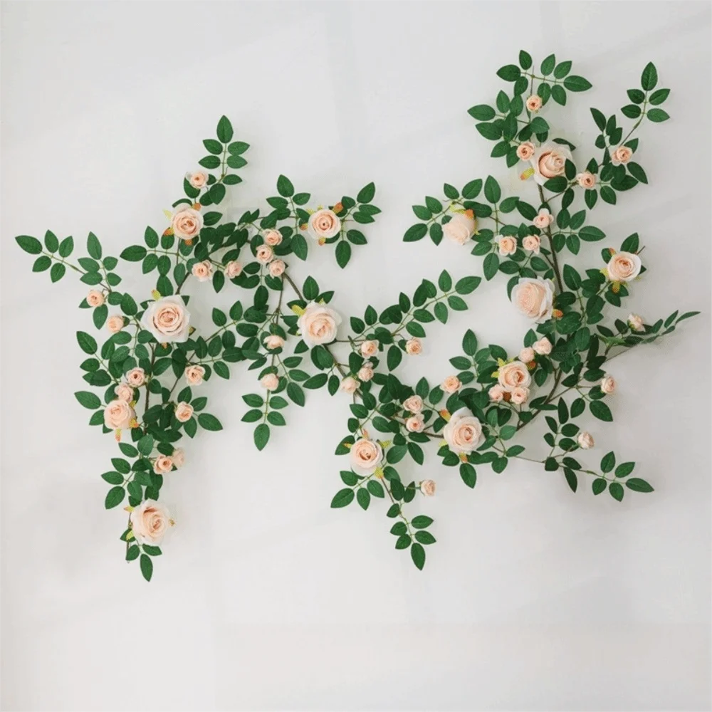 190cm Artificial Rose Vine | Silk Hanging Flower Rattan Decor