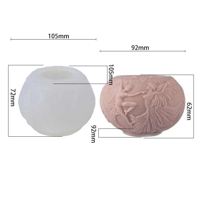Tulip Rose Silicone Candle Mold – DIY Wax, Soap & Resin Mould