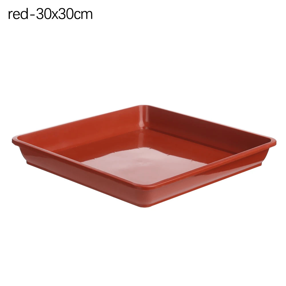Square Plastic Plant Saucer Drip Tray – Indoor & Outdoor Use
