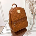 Embroidered Mini PU Leather Backpack – Women's Travel Bag