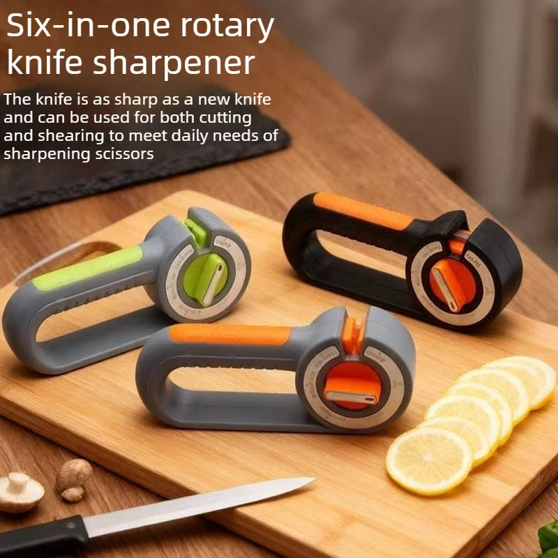 6-in-1 Adjustable Angle Knife Sharpener | Tungsten & Diamond
