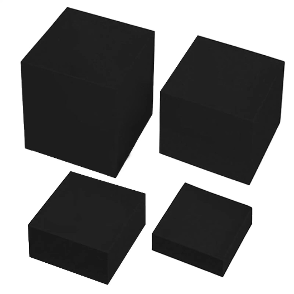 Black Acrylic Buffet Riser – Stackable Display Stand