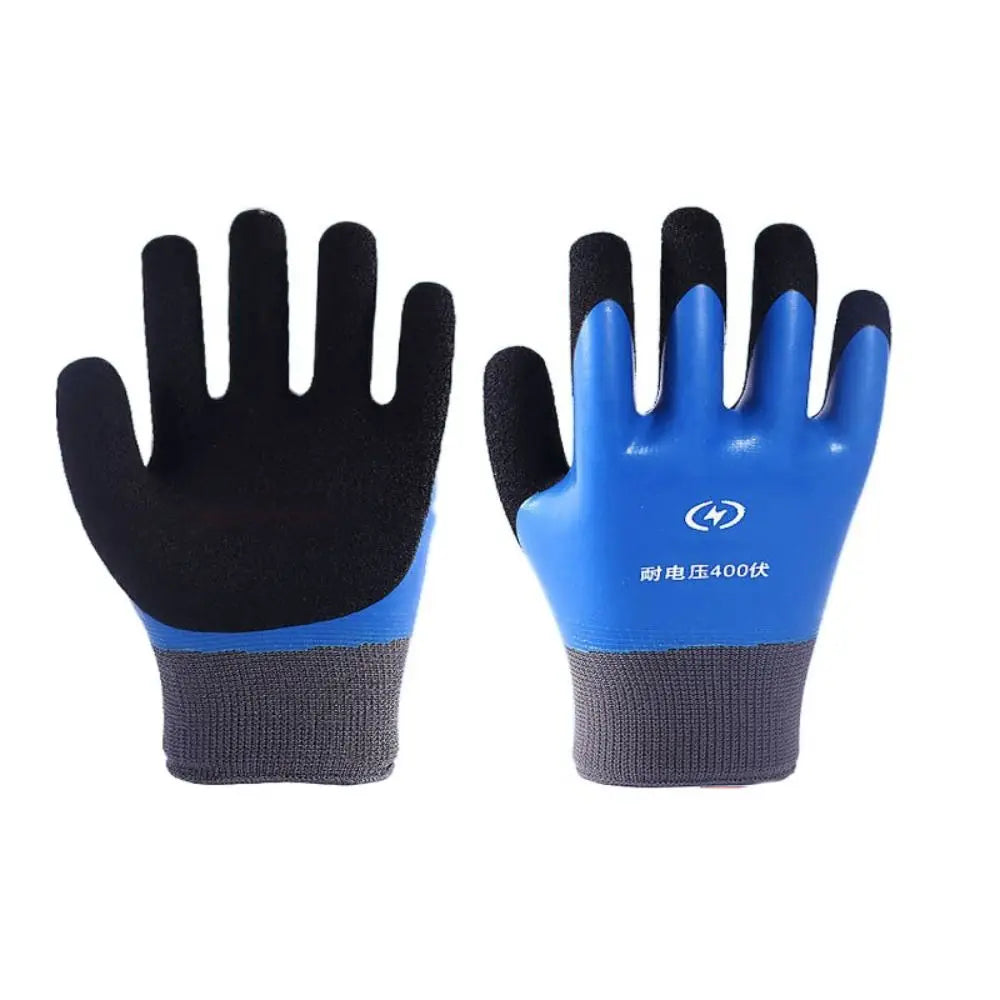 400V Insulating Rubber Electrician Gloves | Industrial Safety