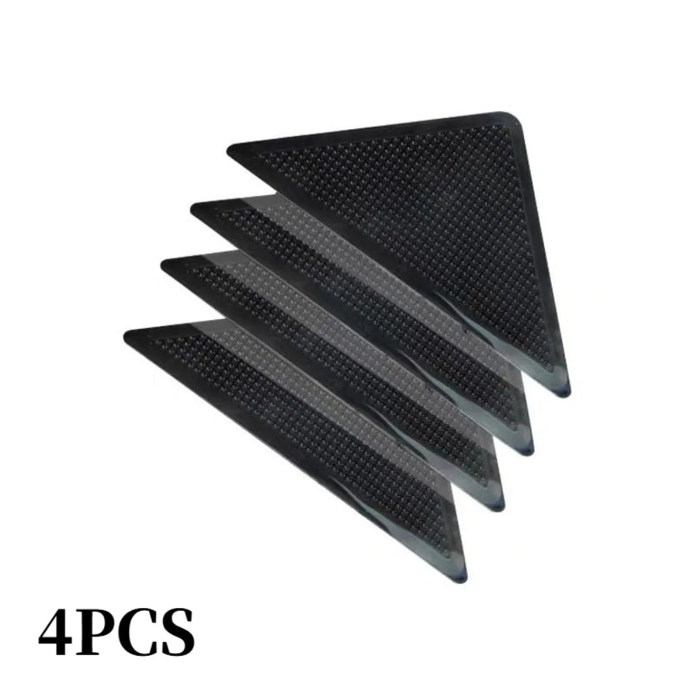 4-Pack Anti-Slip Rug Corner Pads – Strong Grip, Reusable