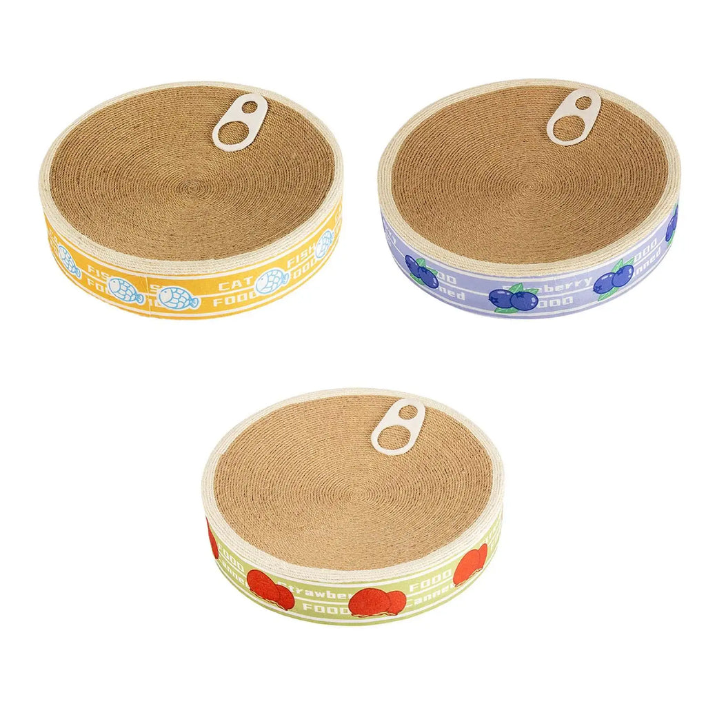 Kesoto Round Sisal Cat Scratcher Lounge Bed | Furniture Guard