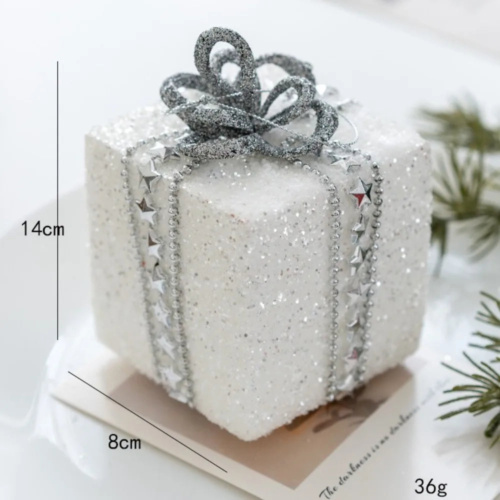 Sequin Foam Christmas Ball Ornaments 8cm – Gold & Silver Baubles