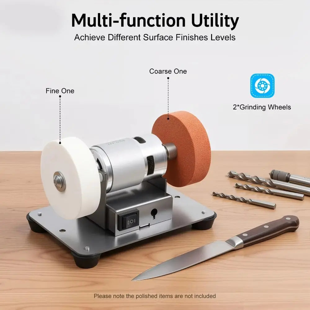Mini Bench Grinder – Dual Wheel Variable Speed Electric