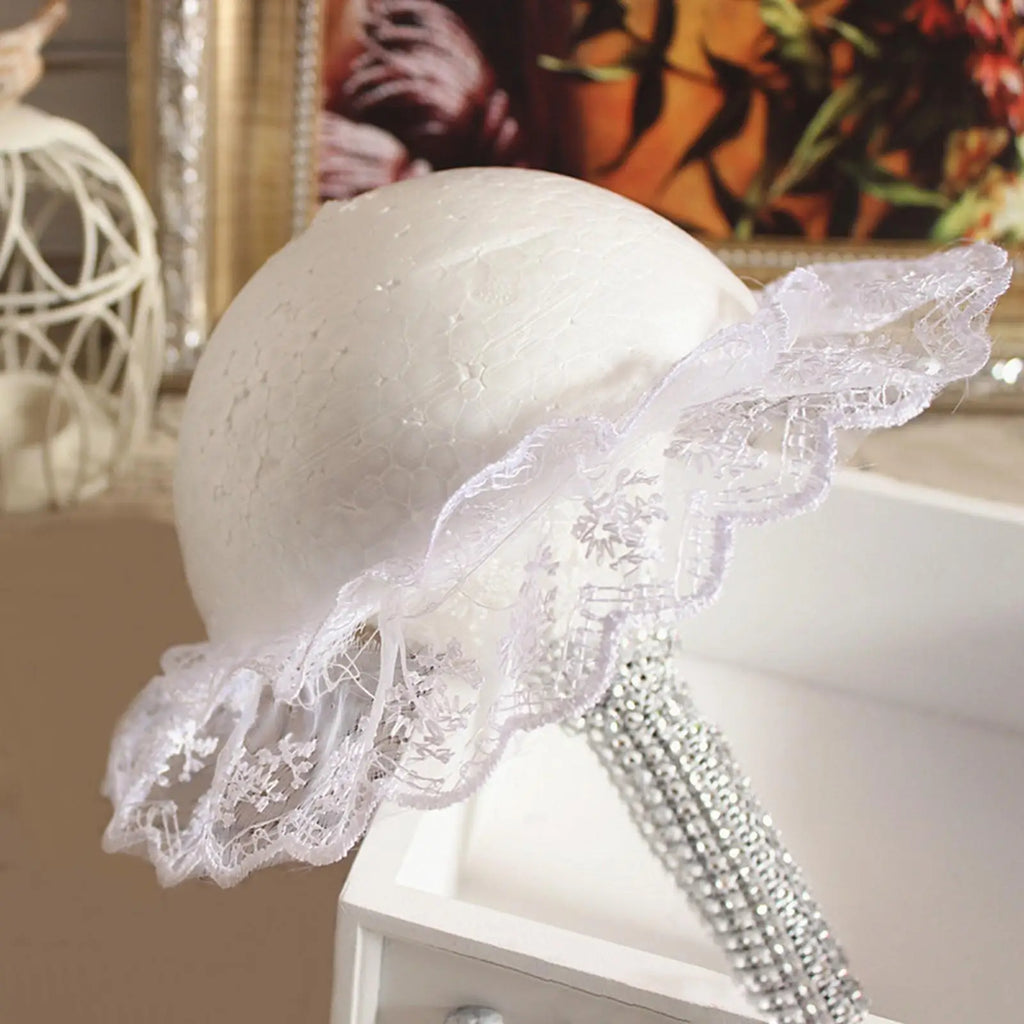 Foam Bouquet Holder with Lace Skirt | DIY Floral Arrangement
