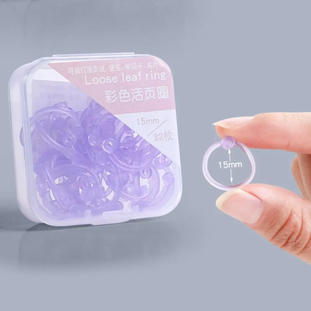 DIY Plastic Binder Rings 15/20/25mm | Loose Leaf Paper Clips