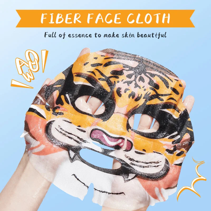 LAIKOU 10-Pack Animal Cartoon Sheet Masks – Deep Hydrating