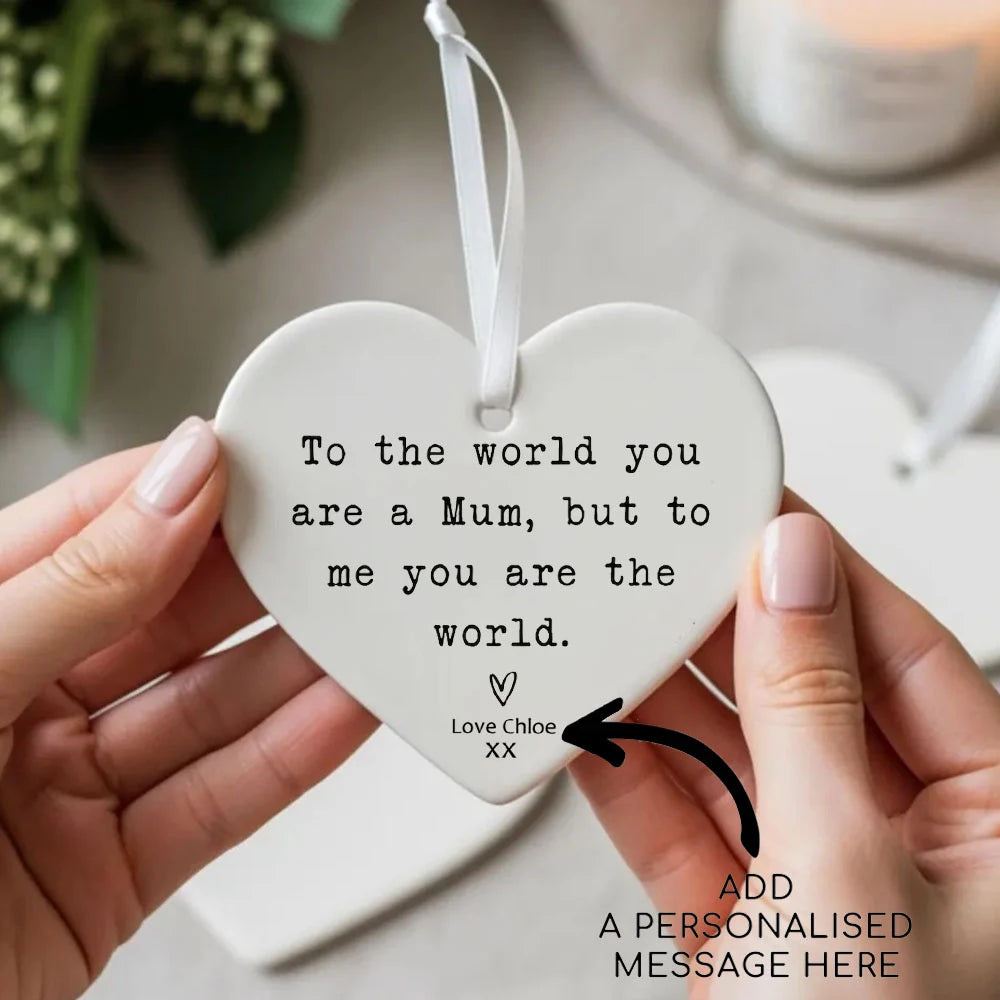 Personalised Mum Ceramic Keepsake – Mother's Day & Birthday Gift
