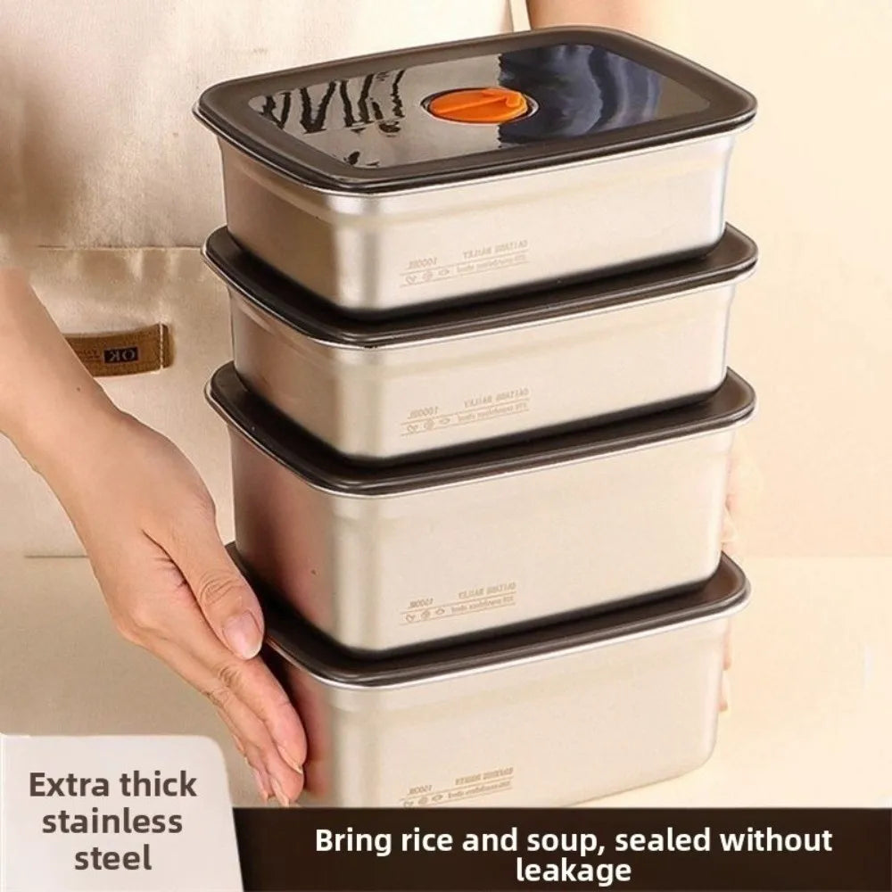 Stainless Steel Leak-Proof Bento Lunch Box – 3 Sizes