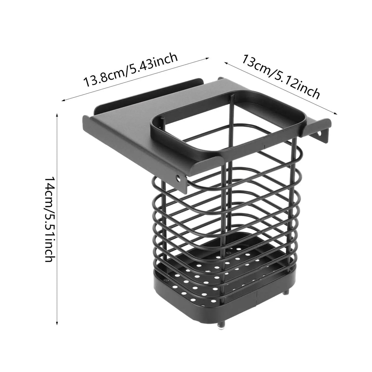 Stainless Steel Chopstick Cage & Cutlery Organizer | Camping