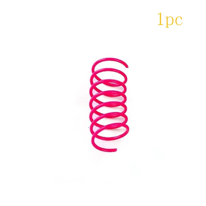 Colorful Coil Spring Cat Toys – Durable Interactive Pet Toy