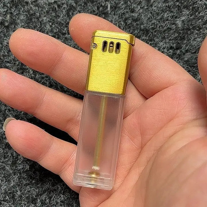 Transparent Acrylic Grinding Wheel Lighter – Visible Fuel Window