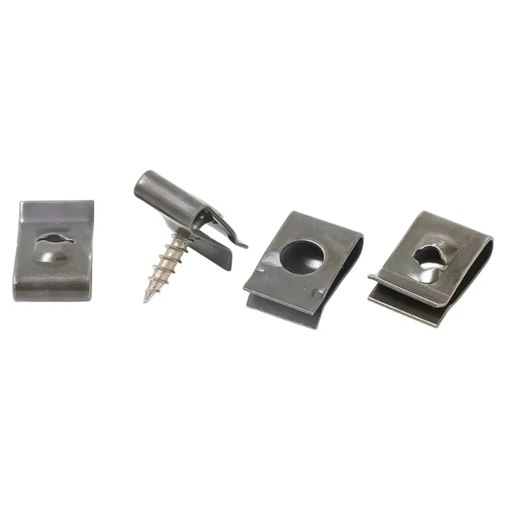 U-Shape Self-Tapping Screws 100pcs – Zinc Plated Car Fastener