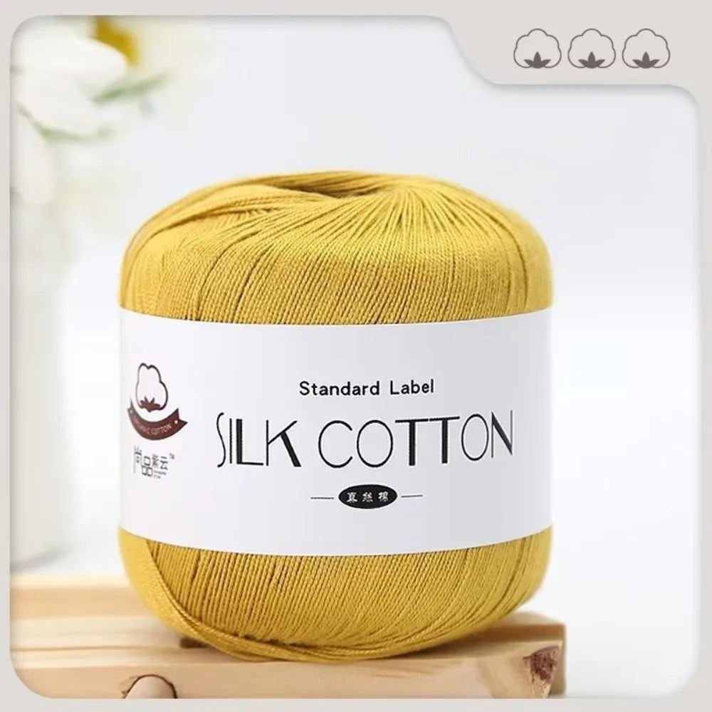 Milk Silk Cotton Soft Crochet Knitting Yarn – 50g Skein