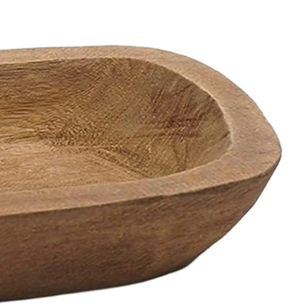 Handmade Wooden Dough Bowl – Rustic Candle & Décor Tray