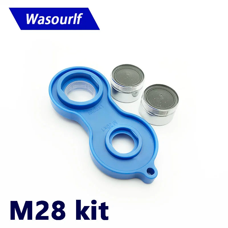 WASOURLF 2-Pack M28 Brass Faucet Aerator – Water-Saving Bubbler