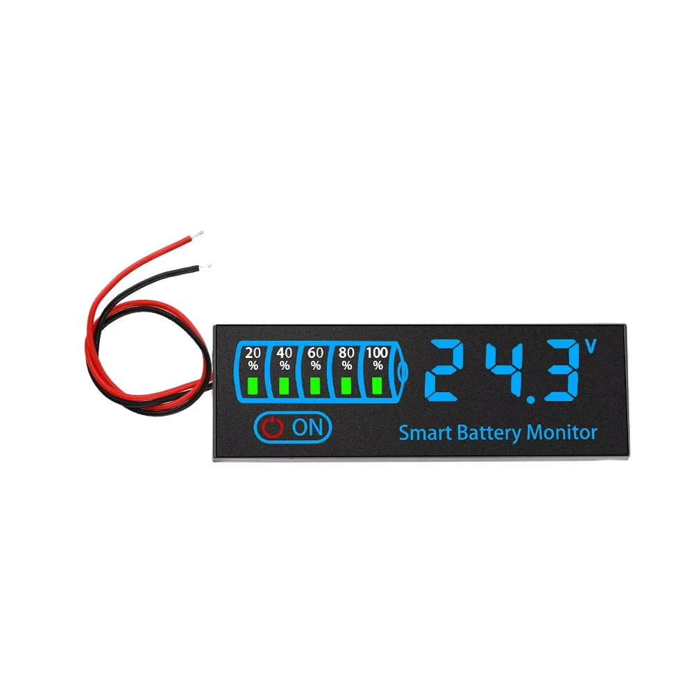 DC 7-55V Battery Tester & Charge Monitor for Solar & RV
