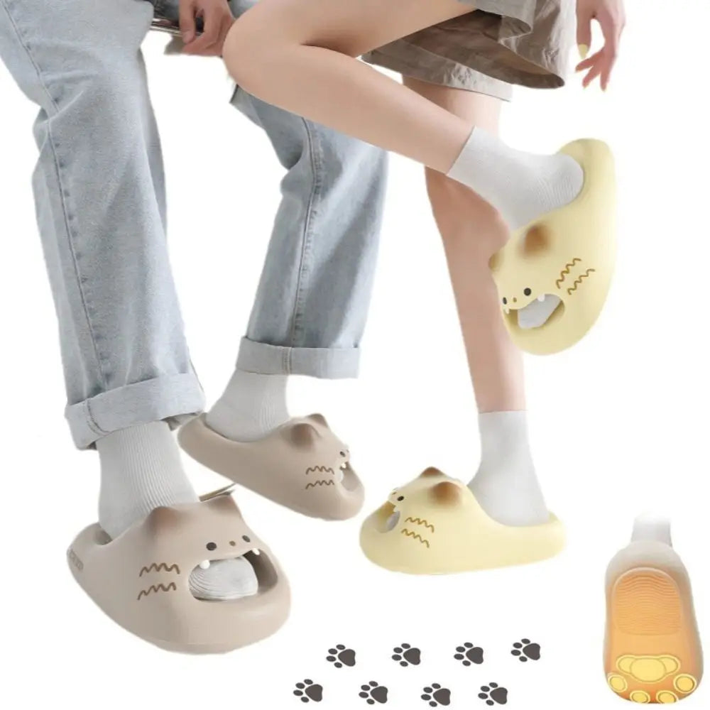 Women's Cat Paw Waterproof Anti-Slip Indoor Slippers
