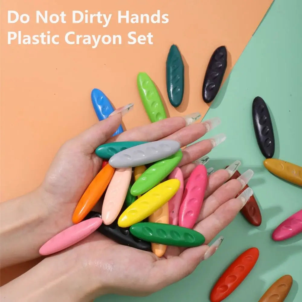 Peanut-Shaped Washable Crayons 12/24/36 Colors – Kids Art