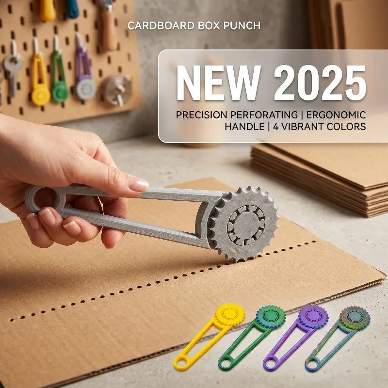 Heavy-Duty Cardboard Box Punch Tool – DIY Paper Hole Puncher