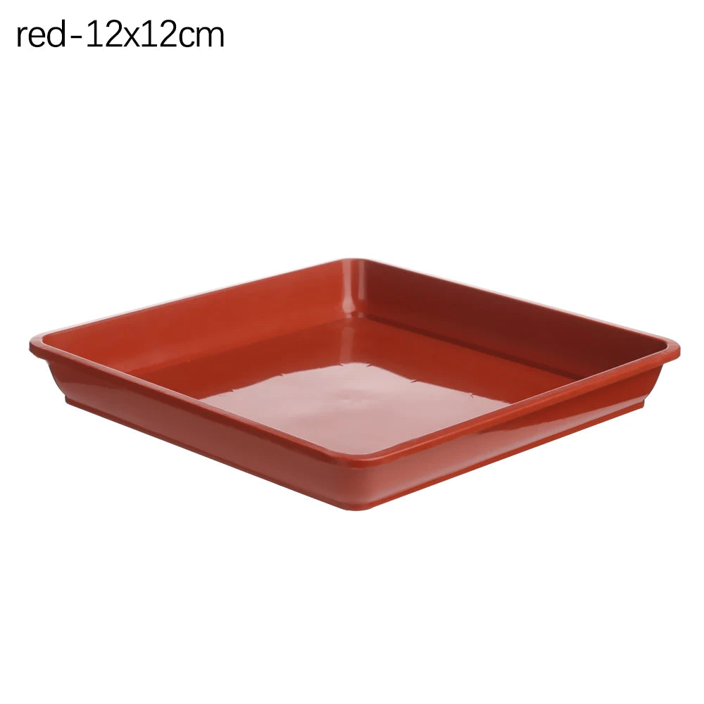 Square Plastic Plant Saucer Drip Tray – Indoor & Outdoor Use