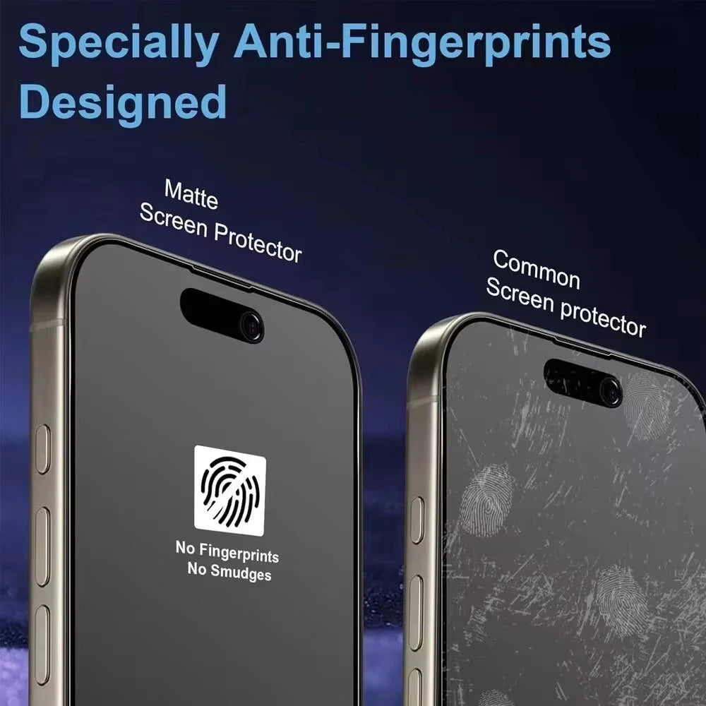 Matte Ceramic Privacy Screen Protector for iPhone – Anti-Spy