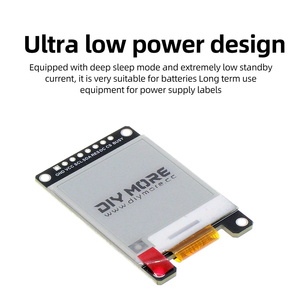 1.54 & 2.9-Inch E-Paper Display Module | SPI SSD1680