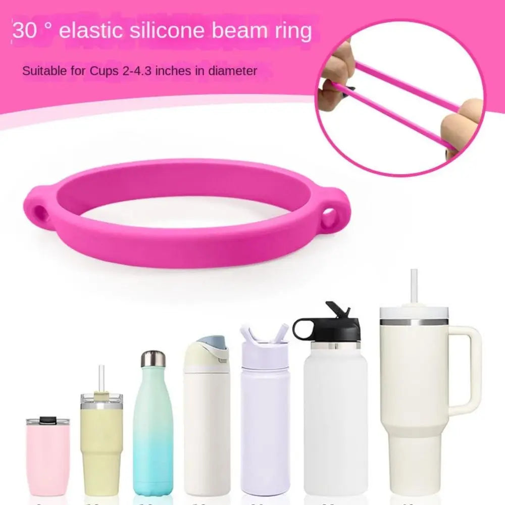 Silicone Drawstring Ring Bottle Strap | Cup Handle Sling