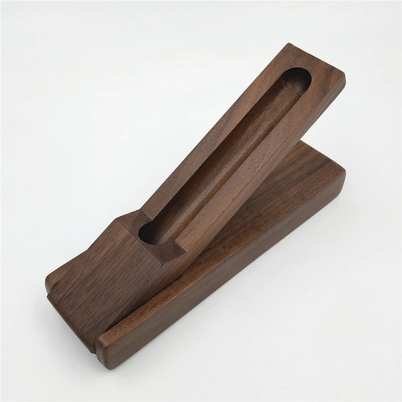 Walnut Wood Single Pen Display Case – Foldable Gift Box