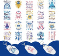 UV DTF Evil Eye Transfer Stickers – 10 Sheets, 100pcs Decals