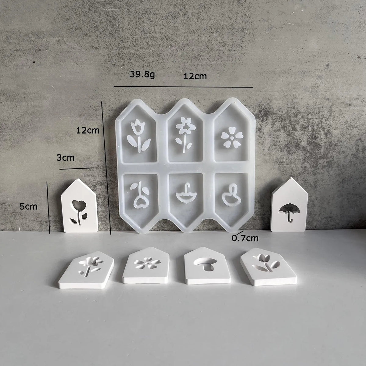 3D Hollow House Silicone Mold – DIY Plaster & Resin Craft