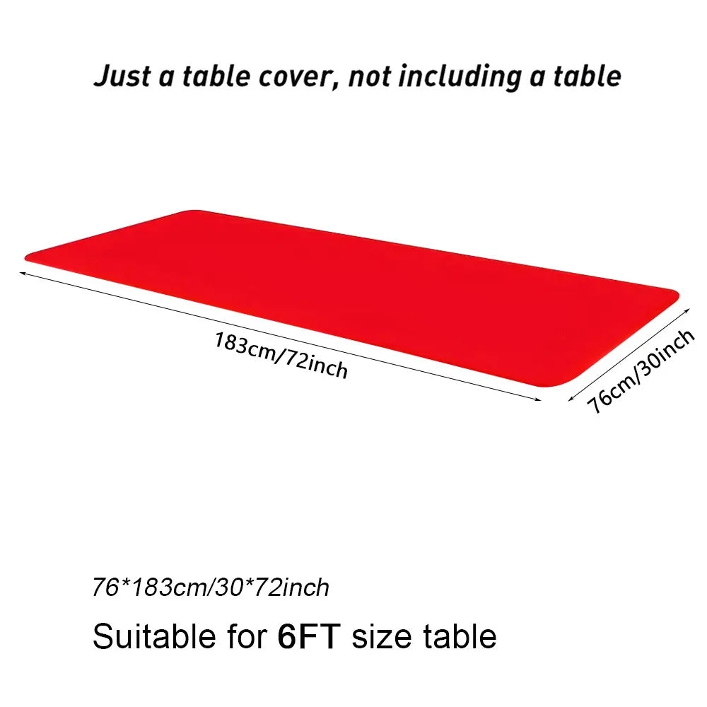 Spandex Elastic Fitted 6FT Rectangular Tablecloth | Wrinkle Free
