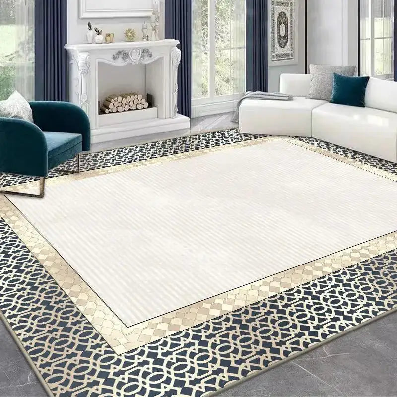 Geometric Nordic Area Rug | Modern Living Room & Bedroom Mat