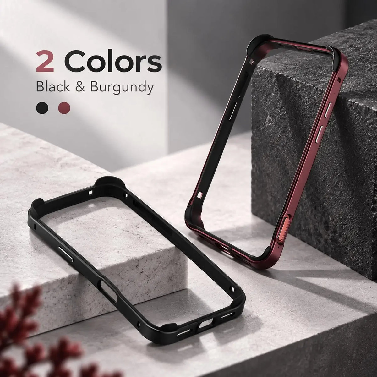 BAPPSUS iPhone 18 Pro Max Aluminum Bumper Frame Case