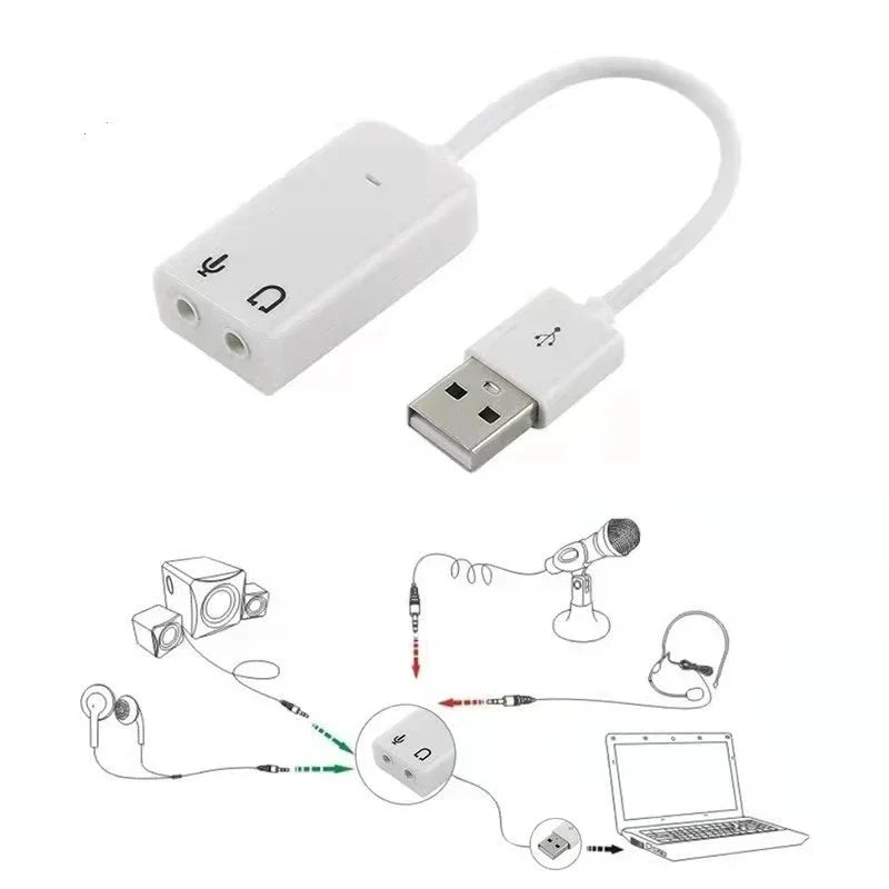 7.1 Channel USB External Sound Card & Audio Adapter